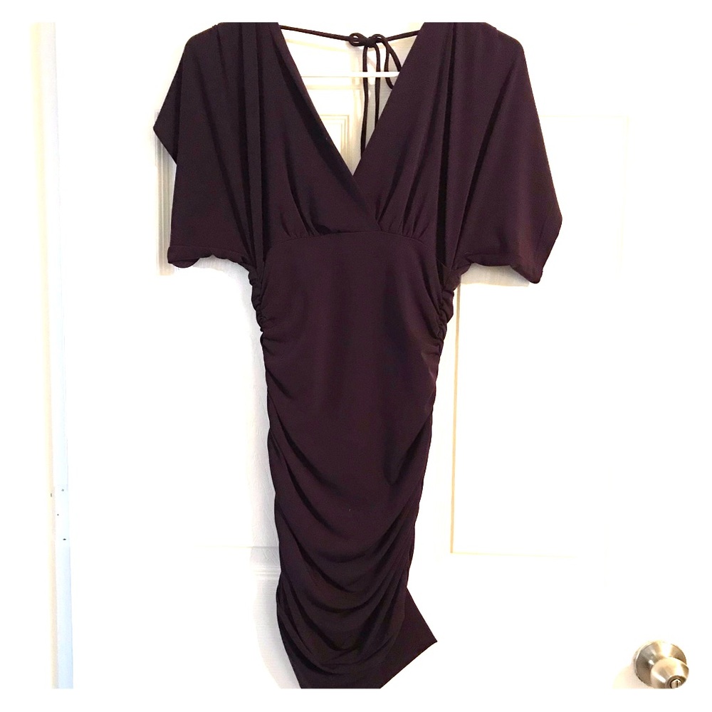 Dark purple dress